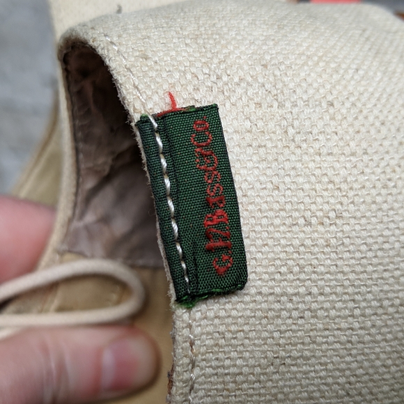 GH Bass & Co beige textile upper oxford shoes size 8.5 - Picture 15 of 15